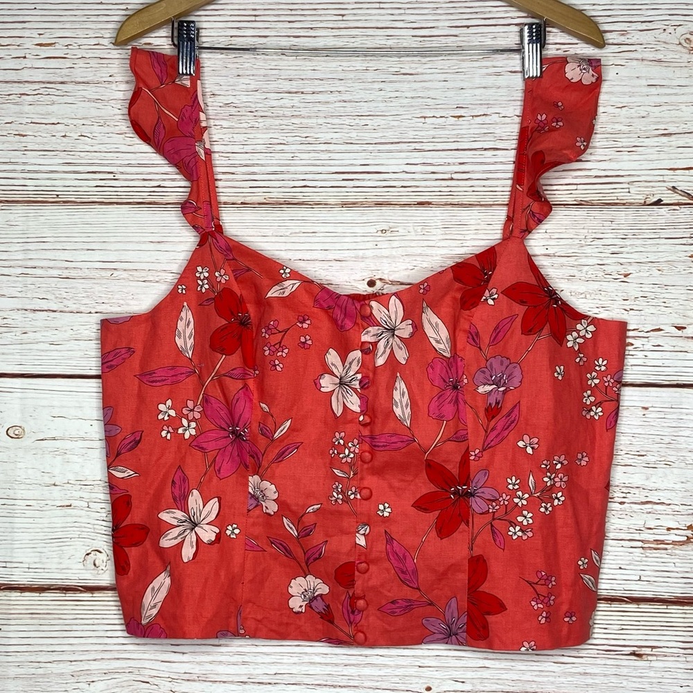 NWT Banana Republic Cropped Floral Cami Top Sz XL